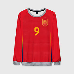 Свитшот мужской Гави ЧМ 2022 сборная Испании, цвет: 3D-меланж