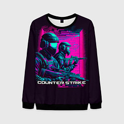 Свитшот мужской Cs Go neon, цвет: 3D-черный