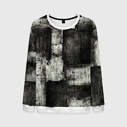 Мужской свитшот Белый и чёрный абстракт