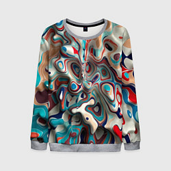 Мужской свитшот Волны - краски