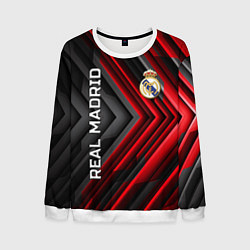 Свитшот мужской Real Madrid art, цвет: 3D-белый