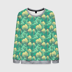 Свитшот мужской Камуфляж деревья двуцветный, цвет: 3D-меланж