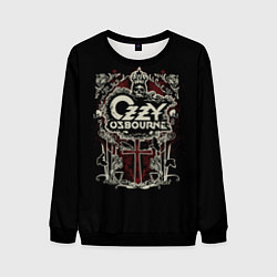 Свитшот мужской Ozzy Osbourne logo, цвет: 3D-черный