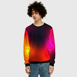 Свитшот мужской Абстрактная текстура, цвет: 3D-черный — фото 2