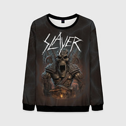 Свитшот мужской Slayer rock monster, цвет: 3D-черный