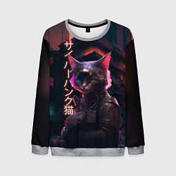Свитшот мужской Кот из будущего, цвет: 3D-меланж
