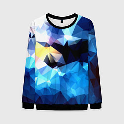 Мужской свитшот Polygon blue abstract collection