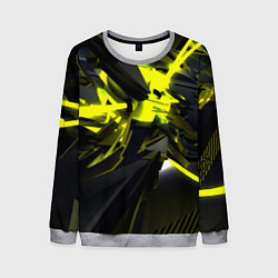 Мужской свитшот Yellow gold abstraction