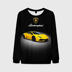 Свитшот мужской Спорткар Lamborghini Aventador, цвет: 3D-черный