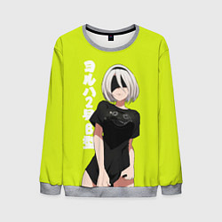 Свитшот мужской YoRHa 2-gou B-gata, цвет: 3D-меланж