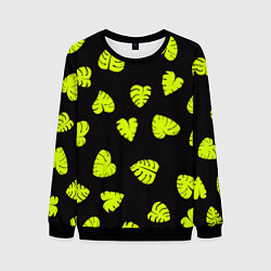 Мужской свитшот Листья - Монстера