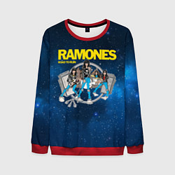 Свитшот мужской Ramones Road to ruin, цвет: 3D-красный