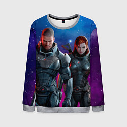 Мужской свитшот Mass Effect N7 space