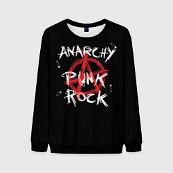 Мужской свитшот Анархия - панк рок