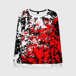 Мужской свитшот Красная и белая краска