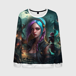 Мужской свитшот Jinx art Arcane League of Legends