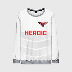 Свитшот мужской Heroic white, цвет: 3D-меланж