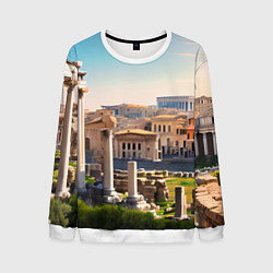 Свитшот мужской Руины Рима, цвет: 3D-белый