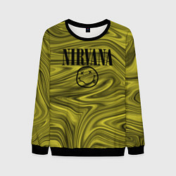 Мужской свитшот Nirvana лого абстракция
