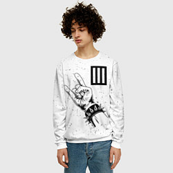 Свитшот мужской Paramore и рок символ, цвет: 3D-белый — фото 2