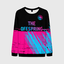 Мужской свитшот The Offspring - neon gradient: символ сверху
