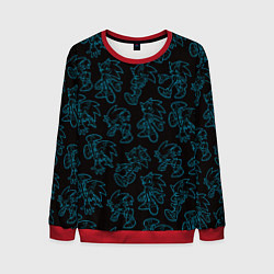 Мужской свитшот Соник паттерн