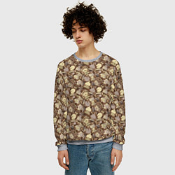 Свитшот мужской Шахматный Король - Chess, цвет: 3D-меланж — фото 2