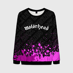 Свитшот мужской Motorhead rock legends: символ сверху, цвет: 3D-черный