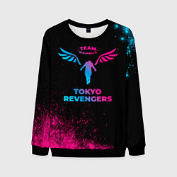 Свитшот мужской Tokyo Revengers - neon gradient, цвет: 3D-черный