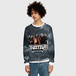 Свитшот мужской Avatar dark sky, цвет: 3D-белый — фото 2