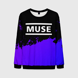 Мужской свитшот Muse purple grunge