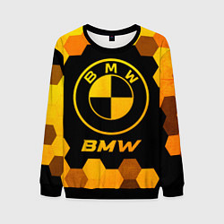 Мужской свитшот BMW - gold gradient