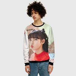Свитшот мужской Blackpink Lisa, цвет: 3D-черный — фото 2