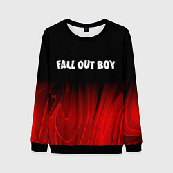 Мужской свитшот Fall Out Boy red plasma