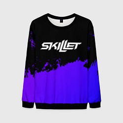 Мужской свитшот Skillet purple grunge