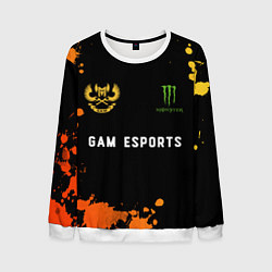 Свитшот мужской Gam Esports форма, цвет: 3D-белый