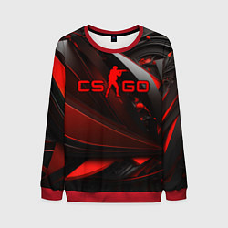 Мужской свитшот CS GO red and black