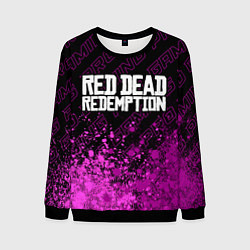 Свитшот мужской Red Dead Redemption pro gaming: символ сверху, цвет: 3D-черный