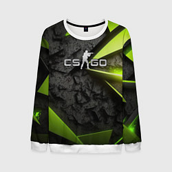 Мужской свитшот CS GO green black abstract