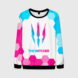 Мужской свитшот The Witcher neon gradient style