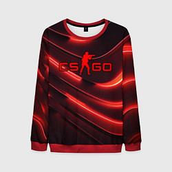 Мужской свитшот CS GO red neon