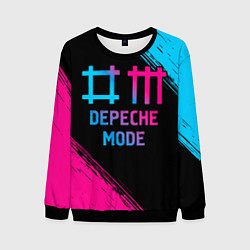 Мужской свитшот Depeche Mode - neon gradient