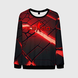 Мужской свитшот CS GO red neon