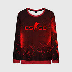 Мужской свитшот CSGO logo dark red