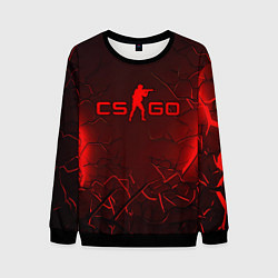 Мужской свитшот CSGO logo dark red