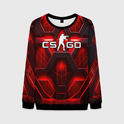 Мужской свитшот CS GO red space abstract