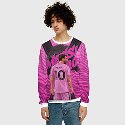 Свитшот мужской Лионель Месси ФК Интер Майами, цвет: 3D-белый — фото 2
