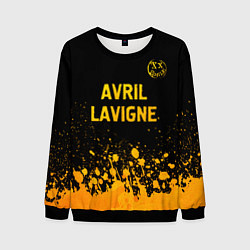 Мужской свитшот Avril Lavigne - gold gradient: символ сверху