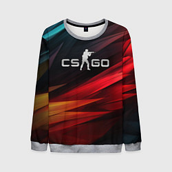 Мужской свитшот CS GO dark abstract logo