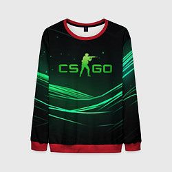 Мужской свитшот CS GO green logo